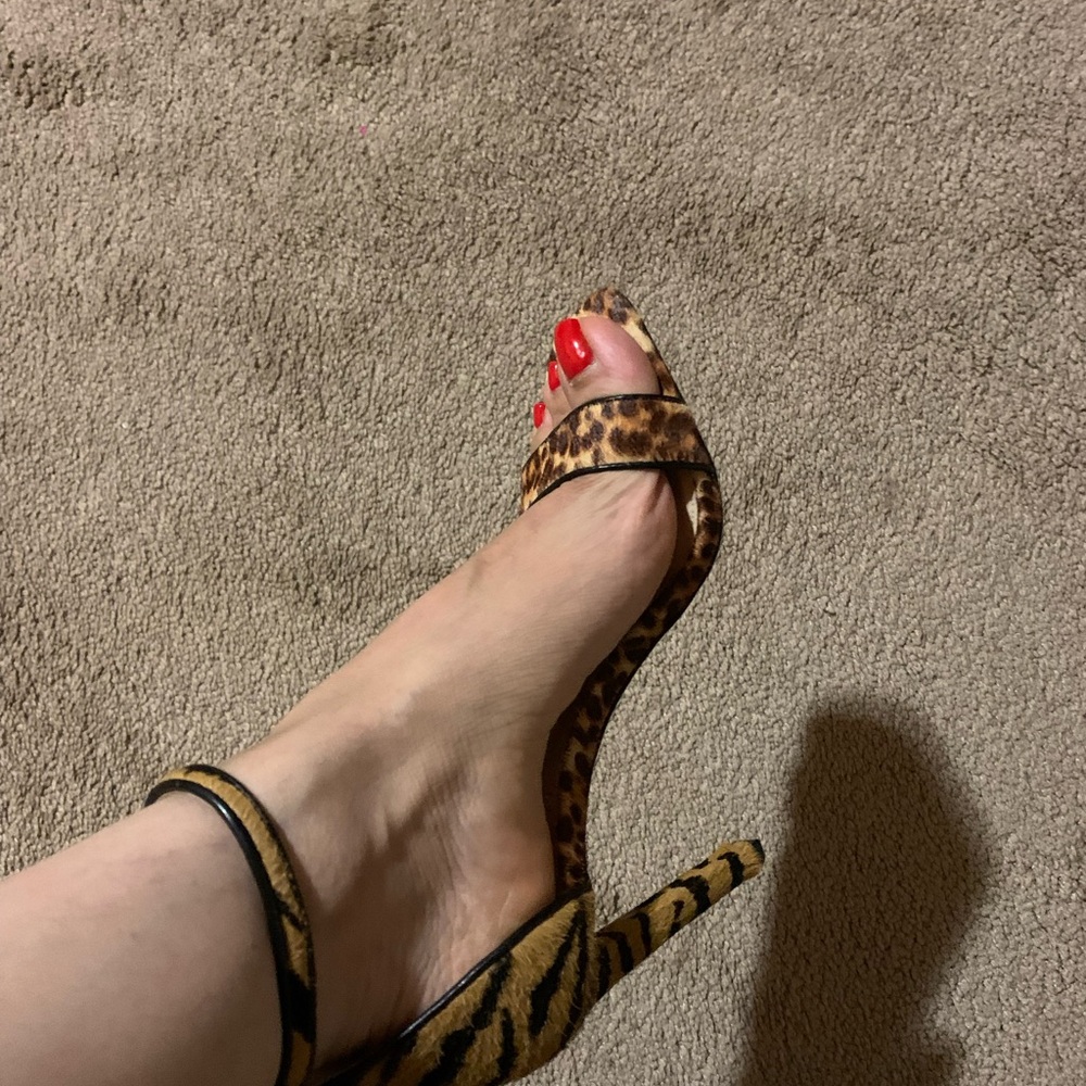 Leopard Print Stiletto Heels